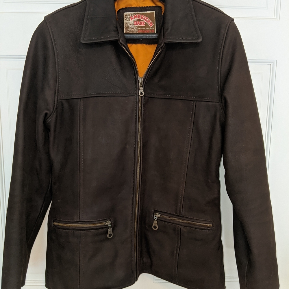 American Base Women's Genuine Leather Jacket - Picture 2 of 14